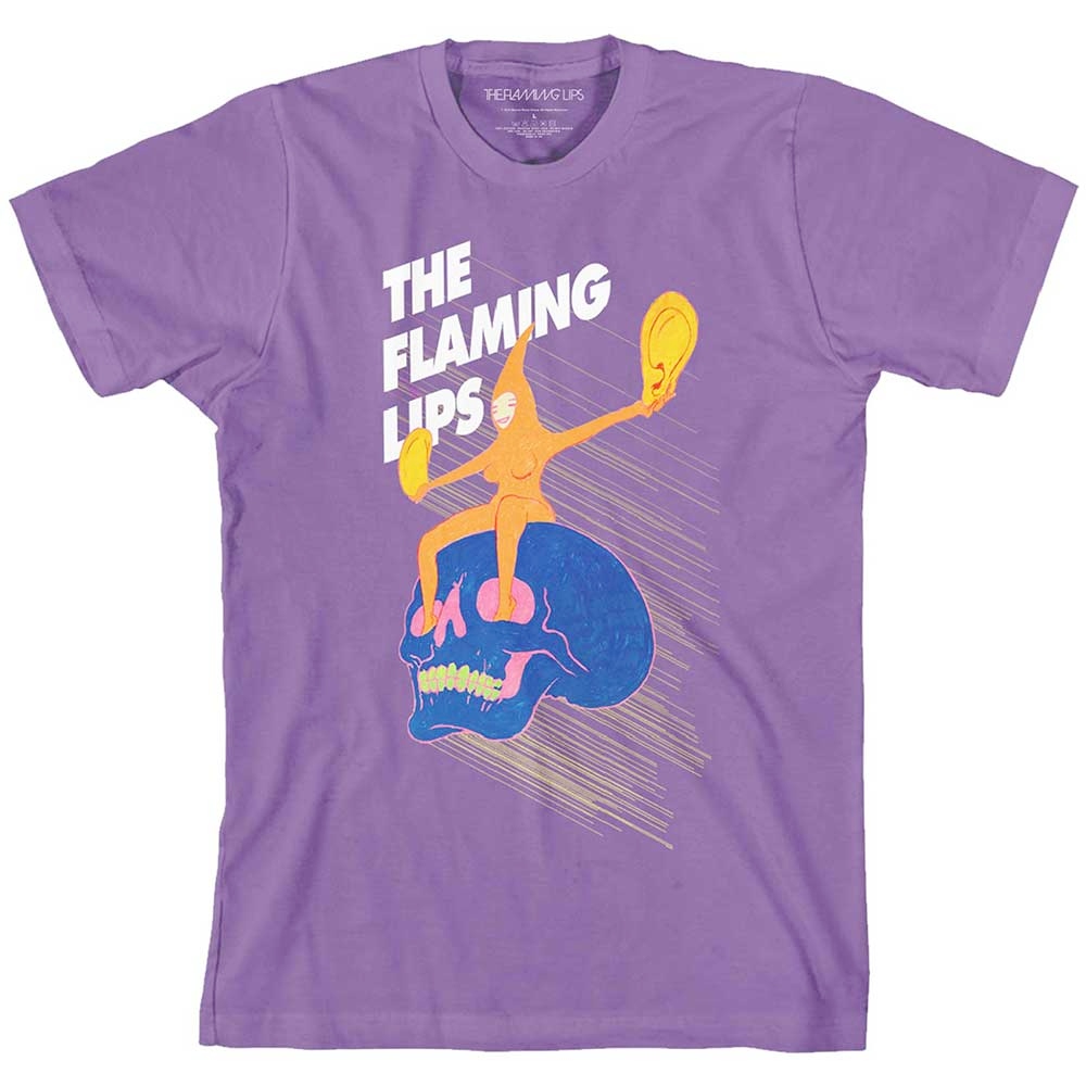The Flaming Lips - Skull Rider Heren Tshirt - Paars